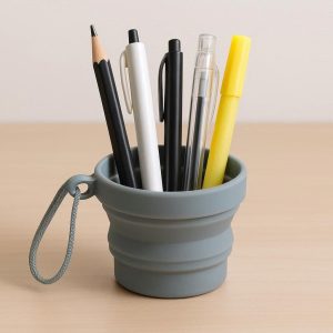 Silicone Collapsible Travel Pen Cup